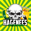 Sticker Hagenees tot de dood - 7x7 cm