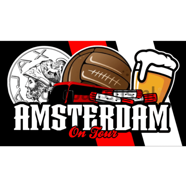 Sticker Amsterdam on tour - 9x4 cm