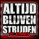 Sticker Altijd Blijven Strijden FC Emmen - 8x8 cm